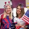 4th of July Patriotic Hair Bows Alligator Clips, 2Pcs Independence Day Glitter Hair Bow Clips Sparkly Red White Blue Sequin Hair Barrettes Hair Accessories for Women Memorial Day Party Decor